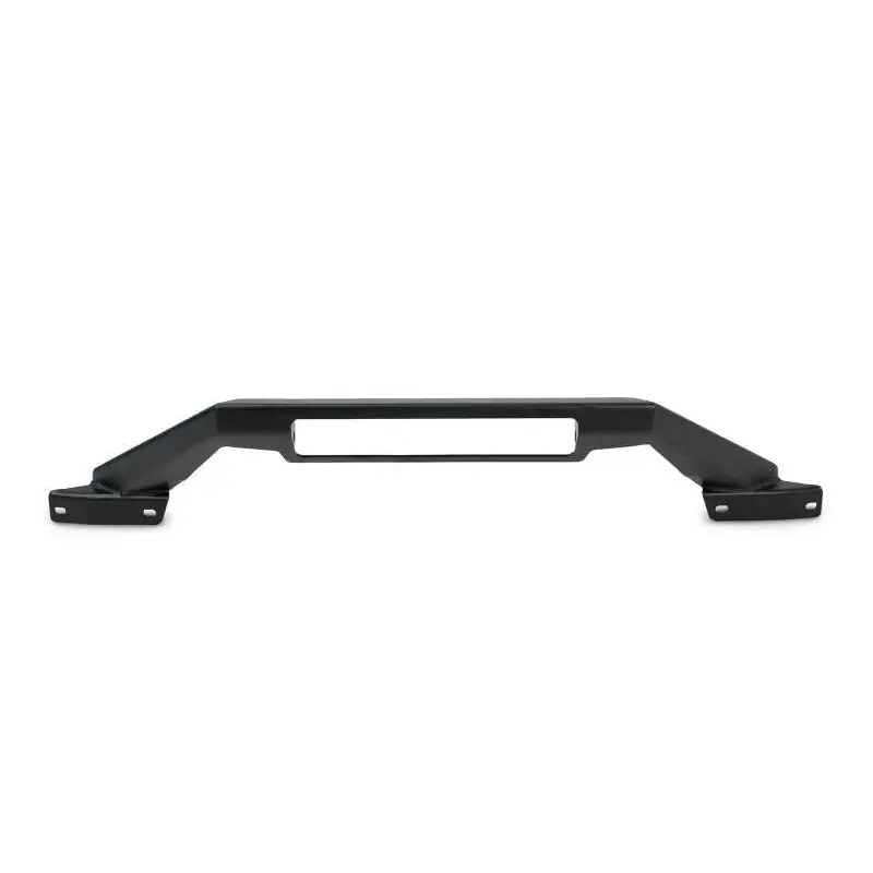 DV8 Offroad 21-22 Ford Bronco Factory Modular Front Bumper Bull Bar, black plastic bumper bar.