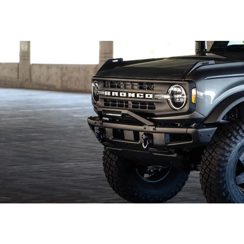 DV8 Offroad Black Truck Bull Bar with Big Tire for Ford Bronco