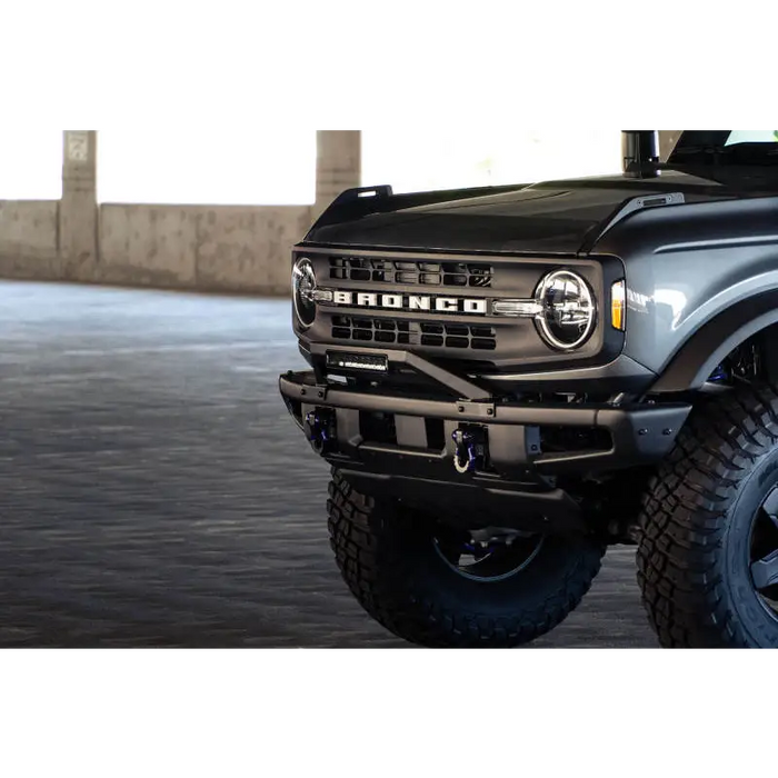 DV8 Offroad Black Truck Bull Bar with Big Tire for Ford Bronco