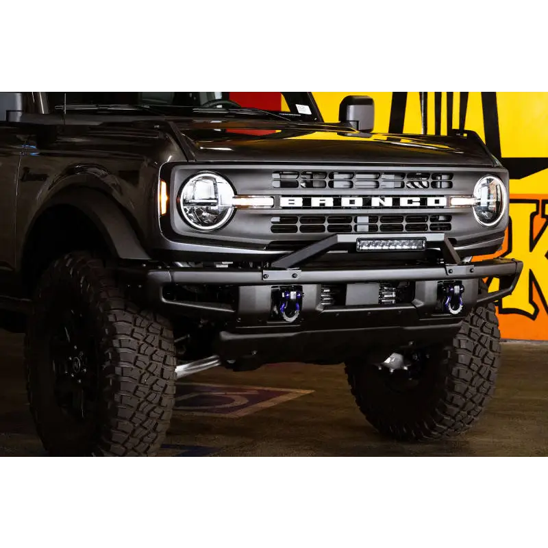 DV8 Offroad Ford Bronco Bull Bar Bumper with Big Bumper