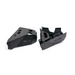 Pair of black plastic front fenders for BMW R1 on DV8 Offroad Front Lower Control Arm Skid Plate.