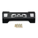 Black front bumper with screw and screws on DV8 Offroad Ford Bronco Front Skid Plate