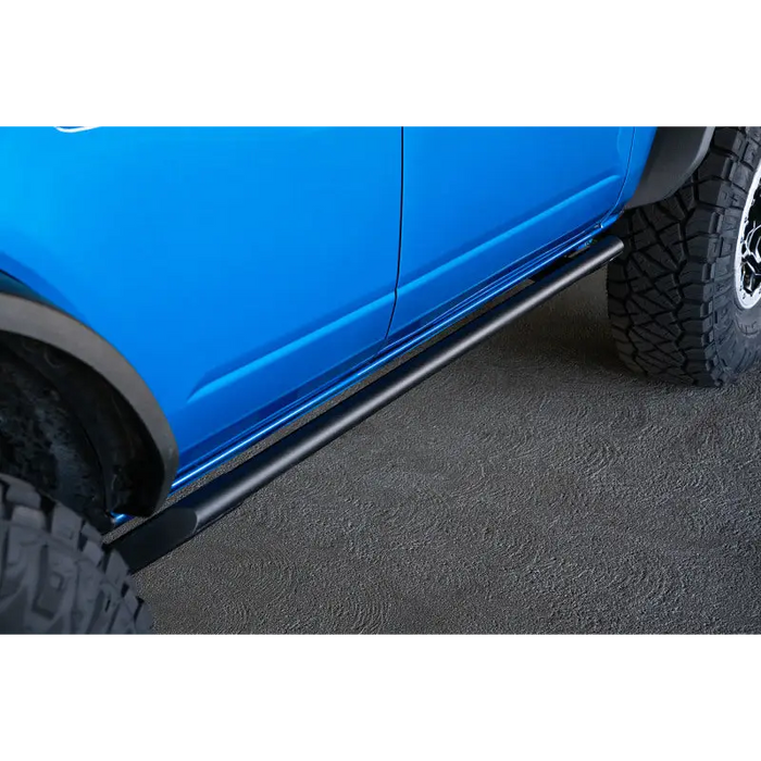 Blue truck with black side steps - DV8 Offroad 21-22 Ford Bronco FS-15 Series Rock Sliders