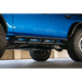 Blue truck with large tire on DV8 Offroad 21-22 Ford Bronco FS-15 Series Rock Sliders.