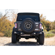Black Jeep with MTO Series Tire Cover on DV8 Offroad Bumper