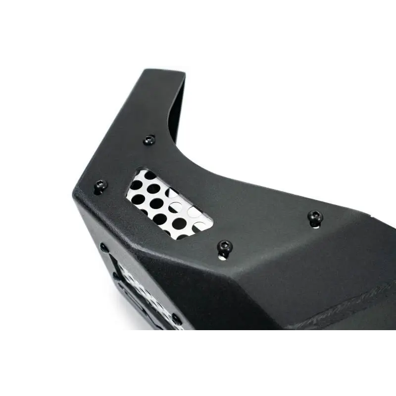 Black plastic front bumper on DV8 Offroad 21-22 Ford Bronco MTO Series Rear Bumper
