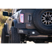 Black Jeep with red license plate on DV8 Offroad 21-22 Ford Bronco MTO Series Rear Bumper.