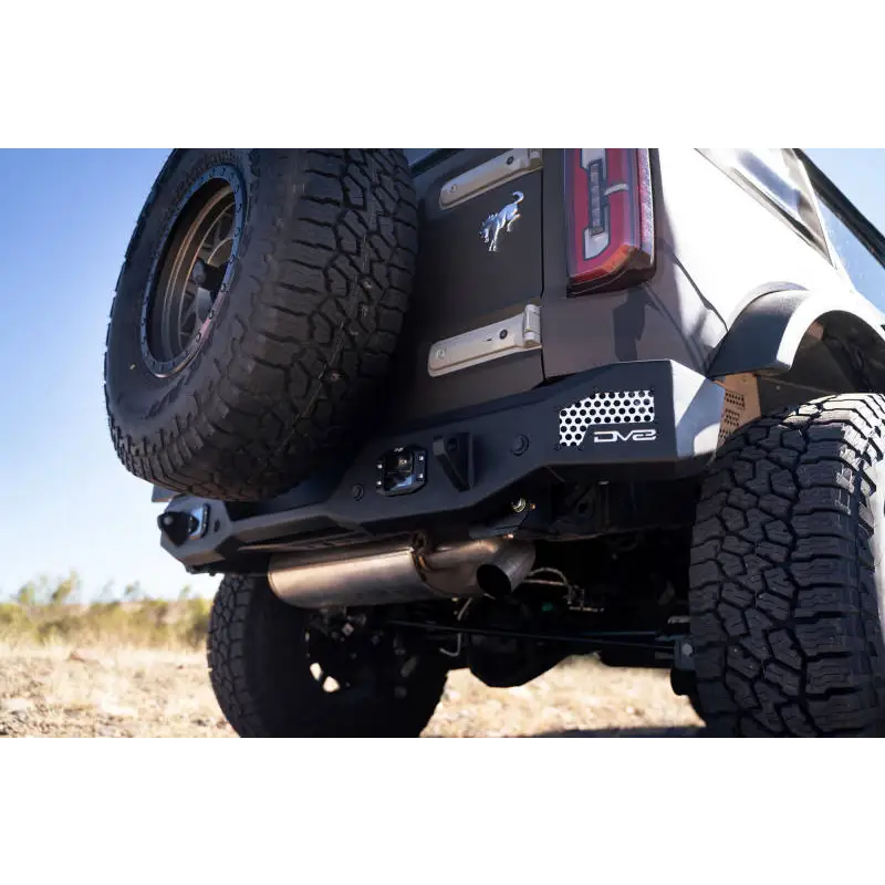 DV8 Offroad Ford Bronco MTO Series Rear Bumper with License Plate Bracket