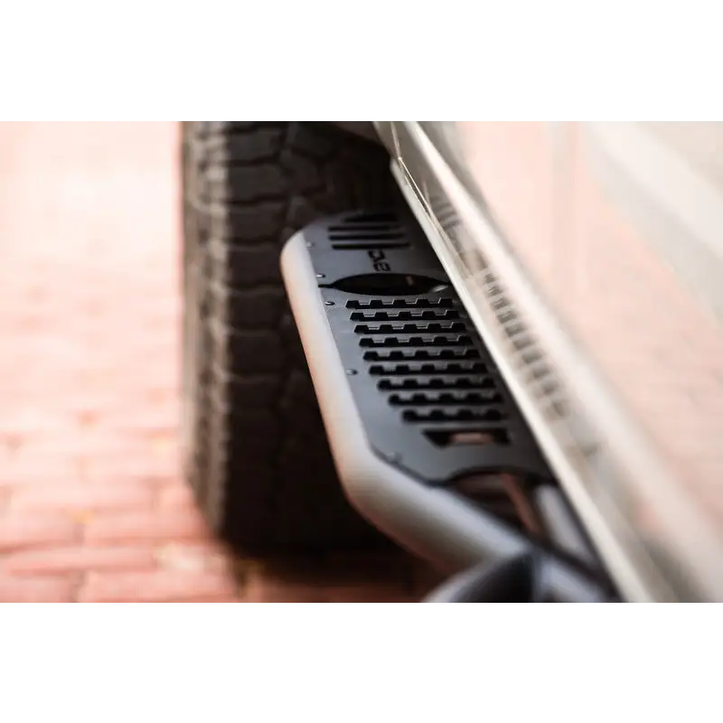 Close up of DV8 Offroad Ford Bronco OE Plus Series Side Steps