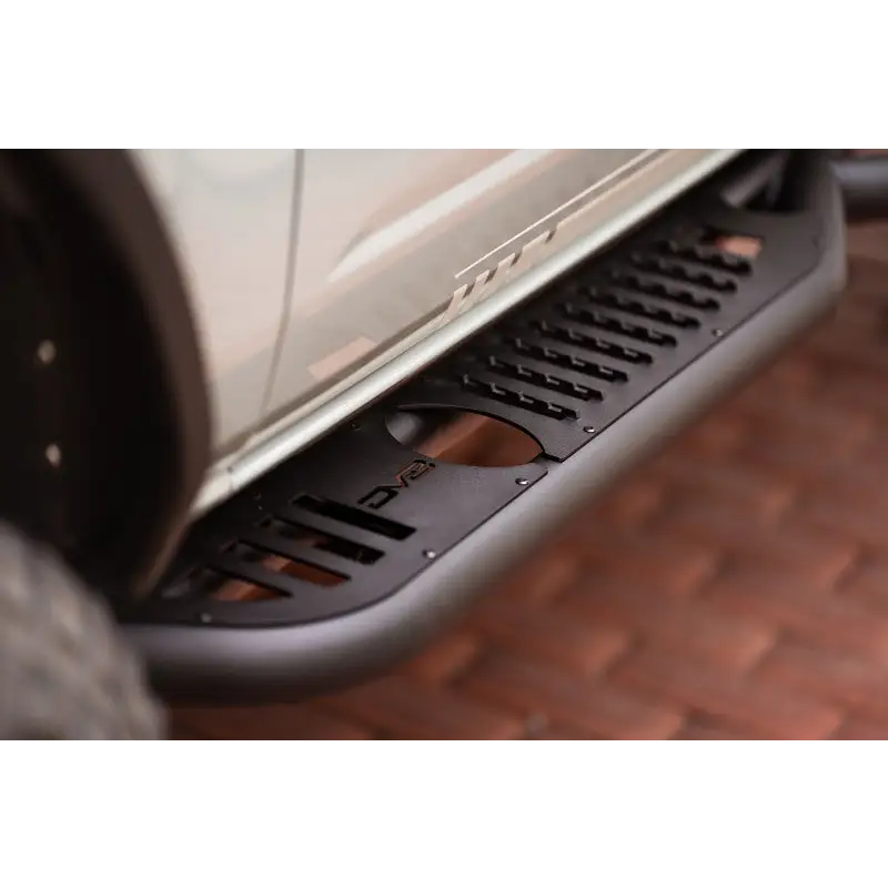 DV8 Offroad Ford Bronco OE Plus Series side steps, close up view
