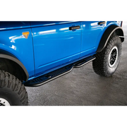 Blue truck with big tire - DV8 Offroad Ford Bronco OE Plus Series Side Steps.