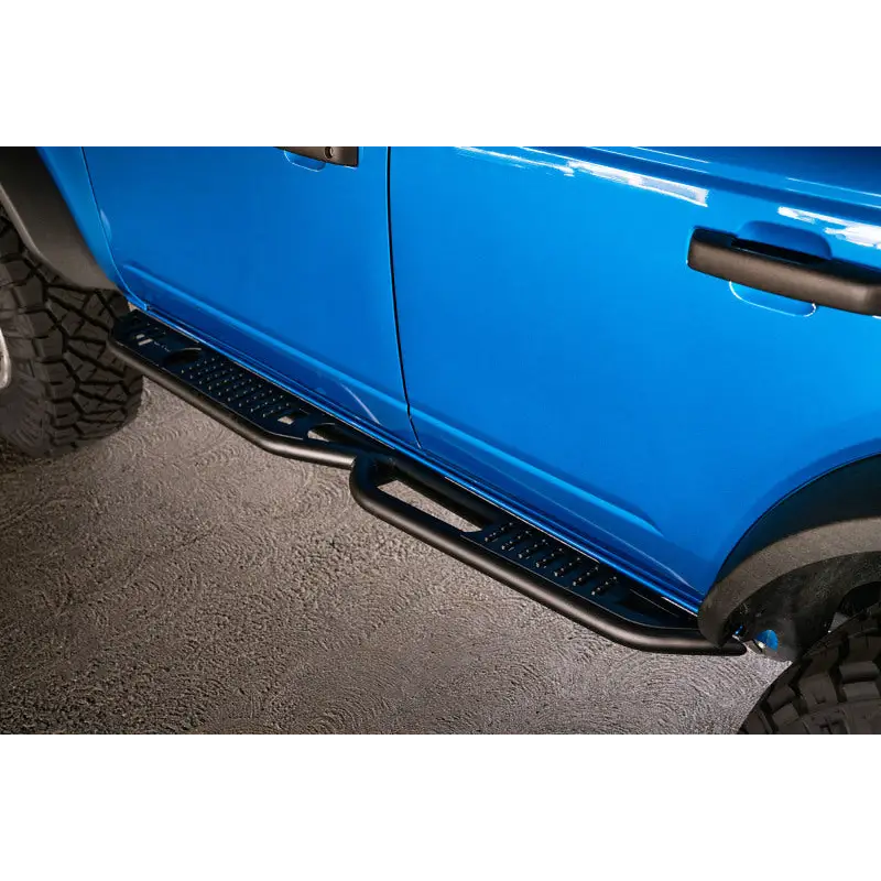 Blue Ford Bronco OE Plus Side Steps - DV8 Offroad