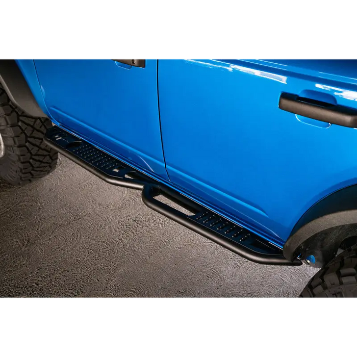 Blue Ford Bronco OE Plus Side Steps - DV8 Offroad