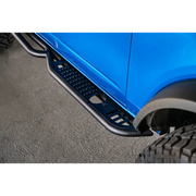 DV8 Offroad Ford Bronco OE Plus Series Side Steps with rear front bumper bar.