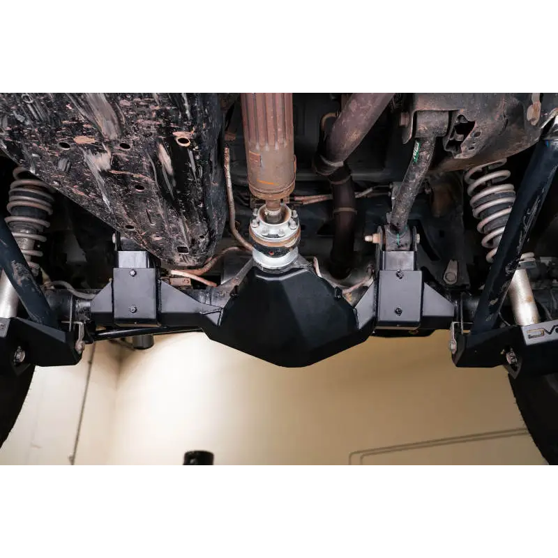 DV8 Offroad Ford Bronco rear differential skid plate front suspension.