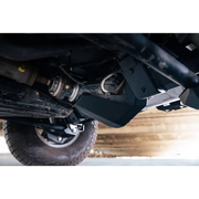 Close up of vehicle with big tire - DV8 Offroad 21-22 Ford Bronco Rear Differential Skid Plate