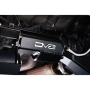 Close up of motorcycle engine with number plate on it, DV8 Offroad Bronco rear skid plate