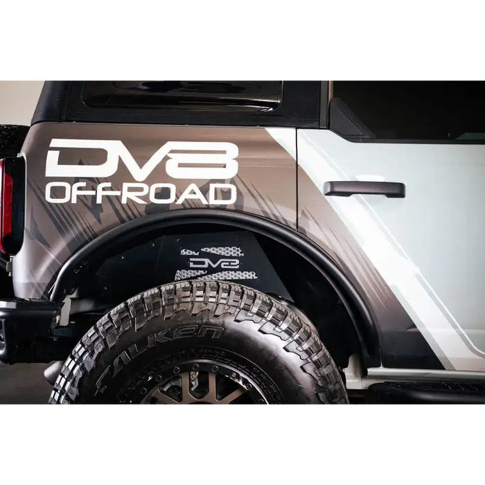 Ford Bronco Rear Inner Fender Liners with Black and White Decal