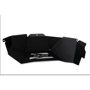 Black plastic front car cover for Ford Bronco rear inner fender liners.
