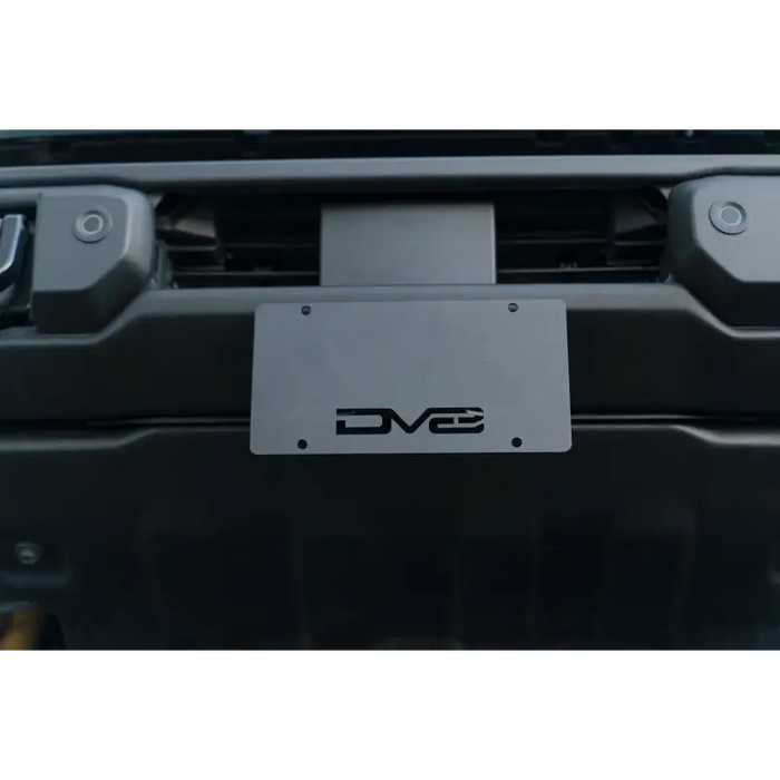 DV8 Offroad 21-23 Ford Bronco front license plate mount with logo