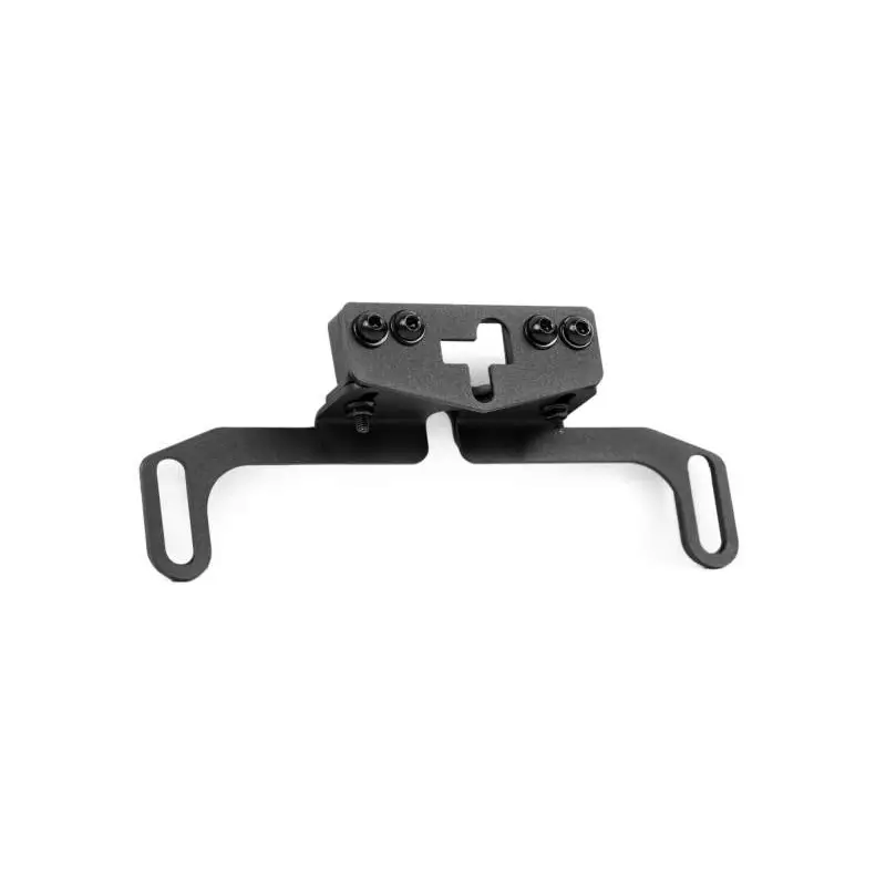 Black metal camera relocation bracket for Ford Bronco.