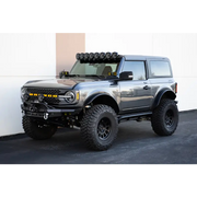 DV8 Offroad 21-23 Ford Bronco Rock Sliders with Light Bar and Large Tire