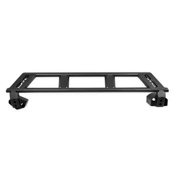 Black metal bed frame with wheels on white background
