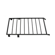 DV8 Offroad 21-23 Ford Bronco Hard Top Roof Rack with Light Bar Mount on Black Metal Rack