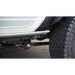 DV8 Offroad rear bumper with bumper bar for Jeep Wrangler and Ford Bronco, pinch weld covers.