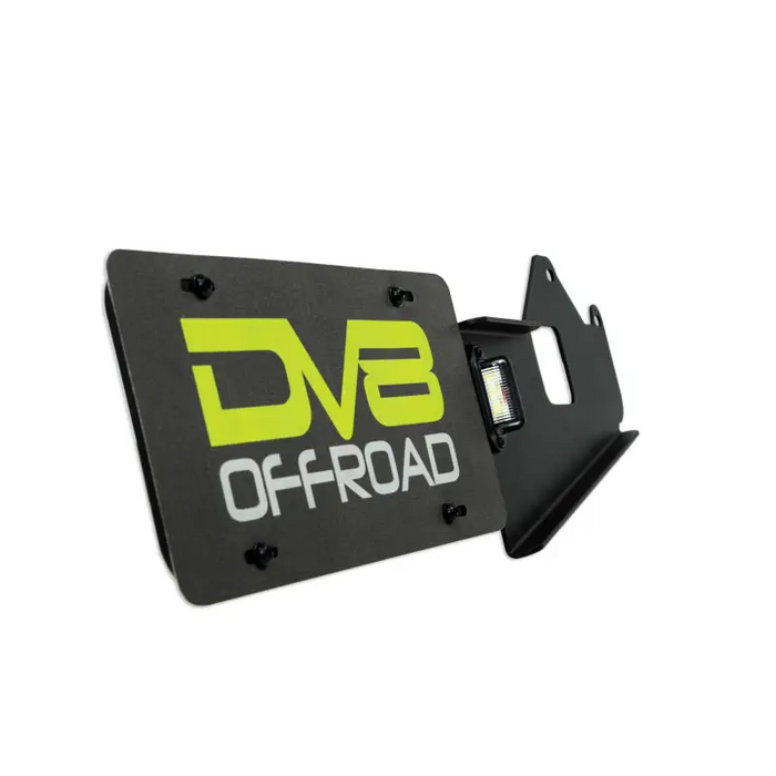 DV8 Offroad 21-23 Ford Bronco Rear License Plate Relocation Bracket logo on white background
