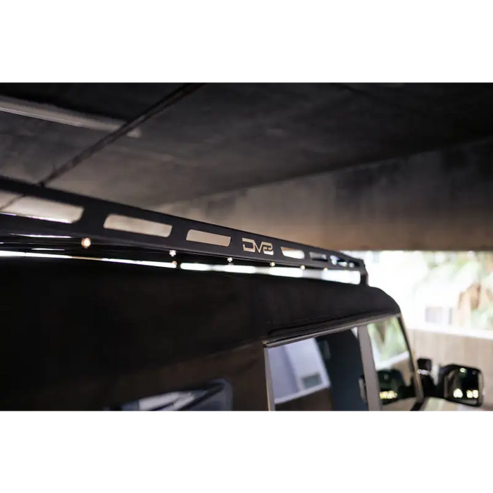 DV8 Offroad Ford Bronco Soft Top Roof Rack with Light Bar Mount