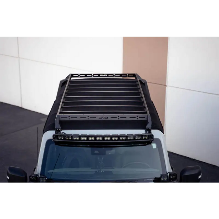 DV8 Offroad Ford Bronco Soft Top Roof Rack with light bar mount