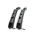 DV8 Offroad black aluminum front bumpers for 21-23 Ford Bronco Soft Top with light bar mount.