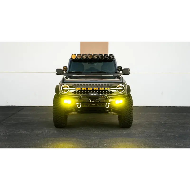 DV8 Offroad 21-23 Ford Bronco Spec Series Front Bumper with LED light bar