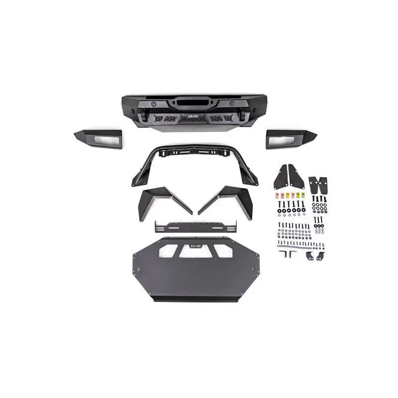 DV8 Offroad 21-23 Ford Bronco Spec Series Front Bumper with Skid Plate and Light Bar Kit