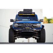 Blue truck with large front bumper - DV8 Offroad 21-23 Ford Bronco Spec Series Front Bumper