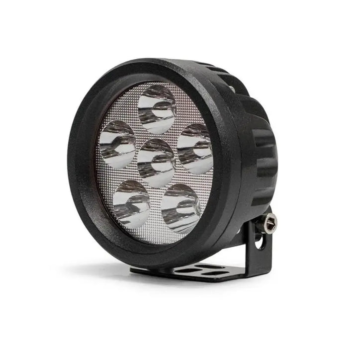 DV8 Offroad 3.5in Round 16W Driving Light Spot 3W LED - Black led light with white background