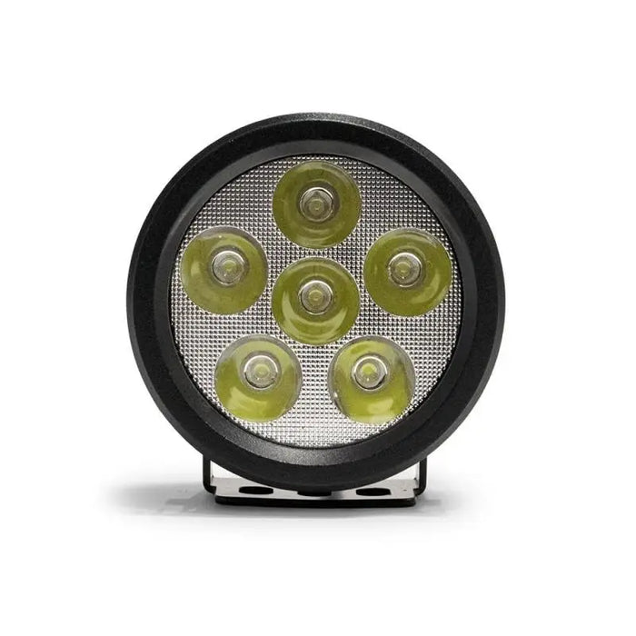 DV8 Offroad 3.5in Round 16W LED Driving Light Spot with Four Green LEDs