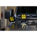 DV8 Offroad Elite Series LED Amber Pod Lights on Jeep Wrangler