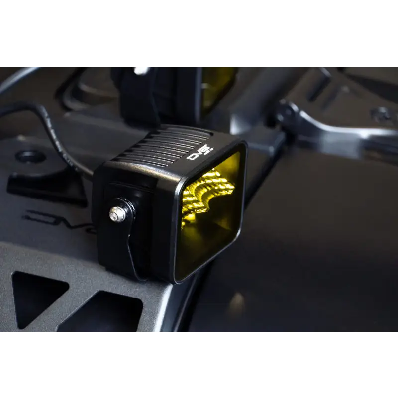 DV8 Offroad 3in Elite Series LED Amber Pod Light for Jeep Wrangler - front light of drone