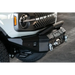 White truck with black bumper compatible with DV8 Offroad Bull Bar Add-On for DV8 Ford Bronco Bumpers - Fits 13in Elite Series Light Bar