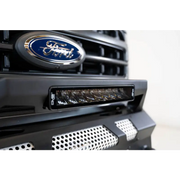 Close up of Ford vehicle grille on DV8 Offroad Elite Series 13in Light Bar.