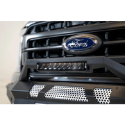 Ford logo displayed on the front of a DV8 Offroad Elite Series 13in Light Bar 45W Flood/Spot LED vehicle