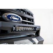 Black Ford DV8 Offroad Elite Series 13in Light Bar - Front Bumper Grille Close Up