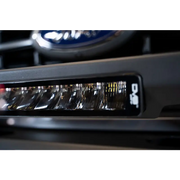 Close-up of DV8 Offroad Elite Series 13in Light Bar bumper.