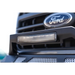 Close up of Ford logo on truck grille on DV8 Offroad Elite Series lights