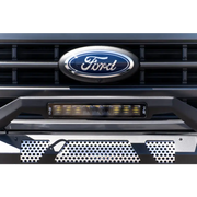 Ford logo on truck with DV8 Offroad Elite Series lights
