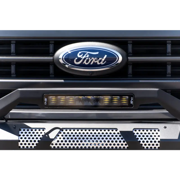 Ford logo on truck with DV8 Offroad Elite Series lights