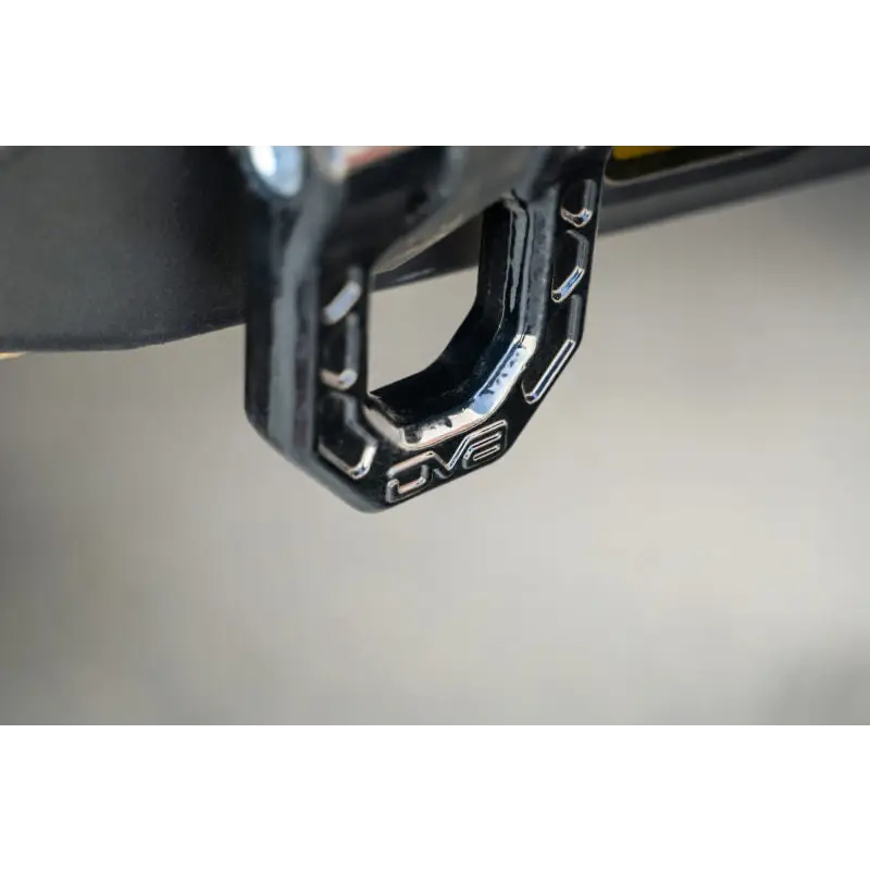DV8 Offroad Elite Series D-Ring Shackles - Pair (Black) - D-ring handle attached to handle bar