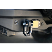 DV8 Offroad Elite Series D-Ring Shackles - Pair (Black) Bumper Mount Close Up
